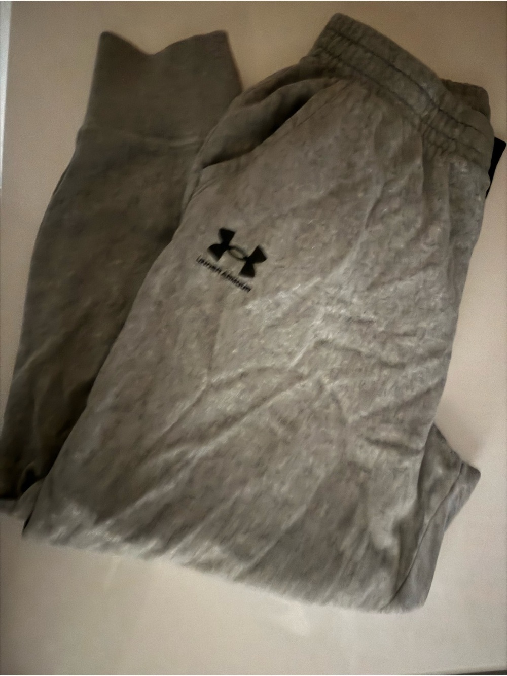 Under Armour Men's Light Gray Logo Joggers